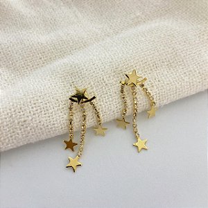 Brinco Festa Estrela Dourada