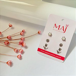 Trio Florzinha Prata