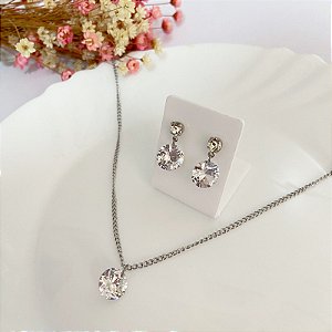 Conjunto Pedra em Aço Inox