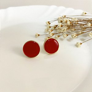 Brinco Circulo Vermelho