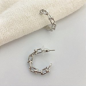 Argola Corrente Prata