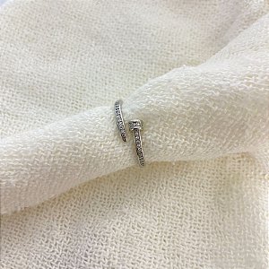 Anel Prego Regulável Prata