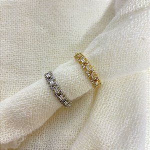 Anel Cravejado nº 19 e 20