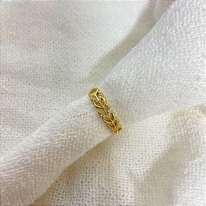 Coração Corações Vazados Dourado