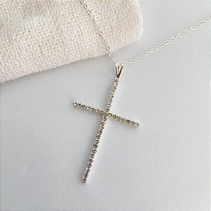 Colar Cruz Cravejada