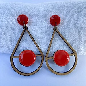 Brinco Madeira Vermelho Ocean