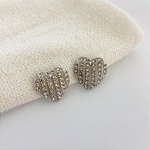 Coração Linha Strass