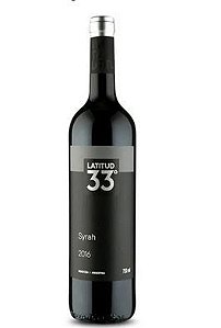 VINHO ARGENTINO  LATITUDE 33 SHIRAZ TINTO  750 ML