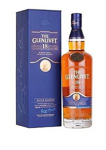 WHISKY ESCOCES SINGLE MALT  GLENLIVET 18  ANOS  750ML