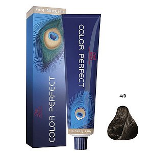 Wella Color Perfect 60g - 4/0 Castanho Médio