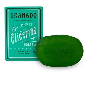 Sabonete Vegetal de Glicerina Extrato de Hortelã, Granado, Hortelã, 90G