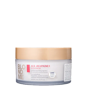 Schwarzkopf Professional BlondMe All Blondes Máscara Capilar Rich 200mL