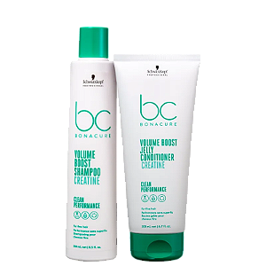 Kit Schwarzkopf BC Clean Volume Boost Shampoo 250mL + Condicionador 200mL