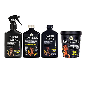 Lola Cosmetics Morte Súbita Kit – (Shampoo 250ml + Condicionador 250ml + Spray 250ml + Máscara 450g)