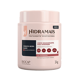 Hidramais Creme para Massagem Pimenta Negra 1kg