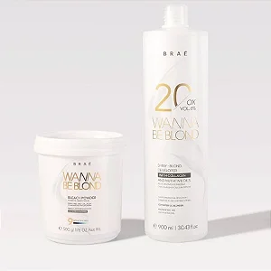 Kit Braé Wanna Be Blond Pó Descolorante 500g Ox 20 Vol 900ml