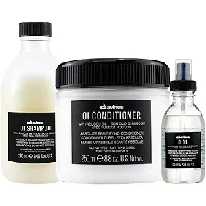 Kit Davines OlShampoo 280ml + Condicionador 250ml + Oleo 50ml