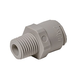 CONEXÃO ENGATE RÁPIDO TUBO 3/8 X NPT MACHO 1/4 - AMC0604