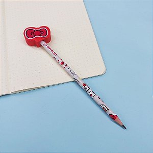 Lápis Preto HB Hello Kitty Com Borracha (Laço)