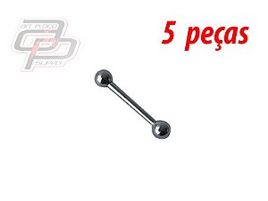 Piercing Mini Barbell (Reto) - 10mm - Espessura 1.2  (5 peças)