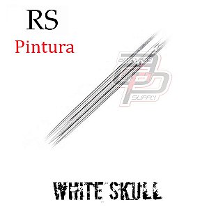 Agulhas White Skull Bucha / Round Shader - 1 Unidade