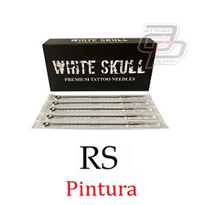 Agulhas White Skull Bucha / Round Shader - Caixa com 50 unidades
