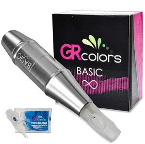Dermógrafo Gr Basic Prata Para Micropigmentação - Gr Colors