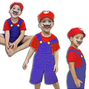 Fantasia Infantil Encanador Italiano Com Quepe