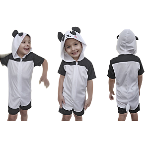 Fantasia Infantil  Panda Curto | Pijama Kigurumi