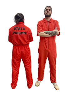 Fantasia Presidiário Laranja Preso State Prison