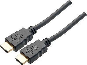 Cabo HDMI 4K ULTRA HD 30 AWG s/ filtro O.D:5,5MM 3D 2.0V DOURADO 1 Metro