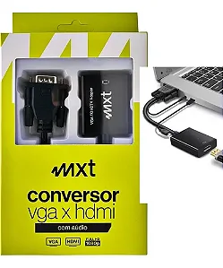 Cabo Conversor VGA para HDMI com Áudio USB JC-AD-VGA