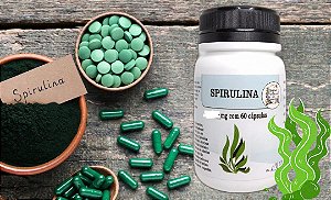 SPIRULINA 500mg c/ 60 cápsulas
