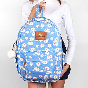 Kit Mochila Feminina Queen Henriquetta - Margarida Azul