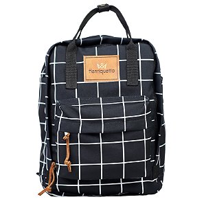 Mochila Feminina Princess Henriquetta - Grid Preta