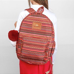 Kit Mochila Feminina Queen Henriquetta - Étnica
