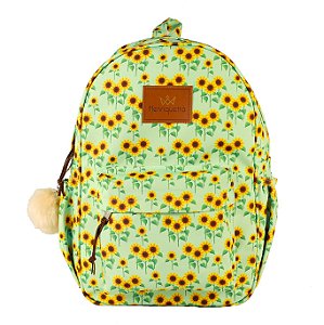 Kit Mochila Feminina Queen Henriquetta - Girassol Verde