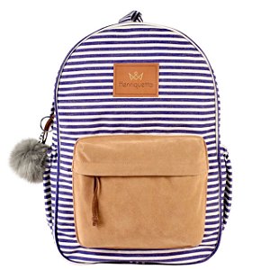 Kit Mochila Feminina Squire Henriquetta - Listra Azul