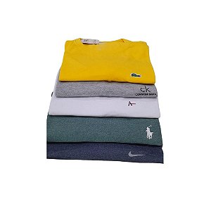 Camisetas básicas (Combo com 5 peças)