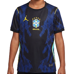 Camisa Infantil Seleção Brasileira Azul 2026 - Nacional