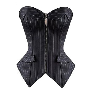 Corselet Risca Giz + brinde calcinha