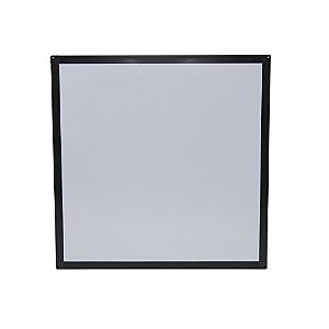 Luminária Painel Led Plafon sobrepor 60x60 6500k Borda preta Branco frio