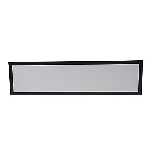 Luminária Plafon Painel Led Sob. 30x120 6500k Borda preta Branco frio