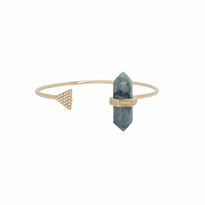 Bracelete Prisma Triângulo Esmeralda