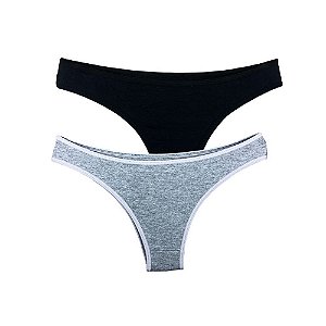 Calcinha Tanga Modern Cotton - Calvin Klein Underwear - Cinza