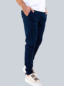 Calça Sarja Gideon - Azul Marinho