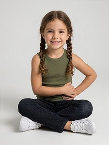 Regata Básica Infantil Trybasics I Verde Militar