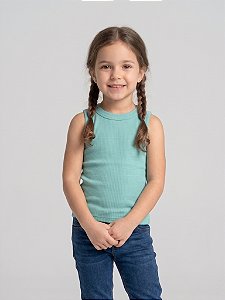 Regata Básica Infantil Trybasics I Verde água