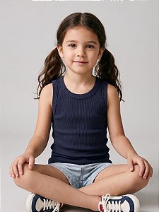 Regata Básica Infantil Trybasics I Azul Marinho