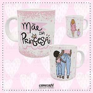 Caneca cerâmica 325ml - Mãe de Princesa